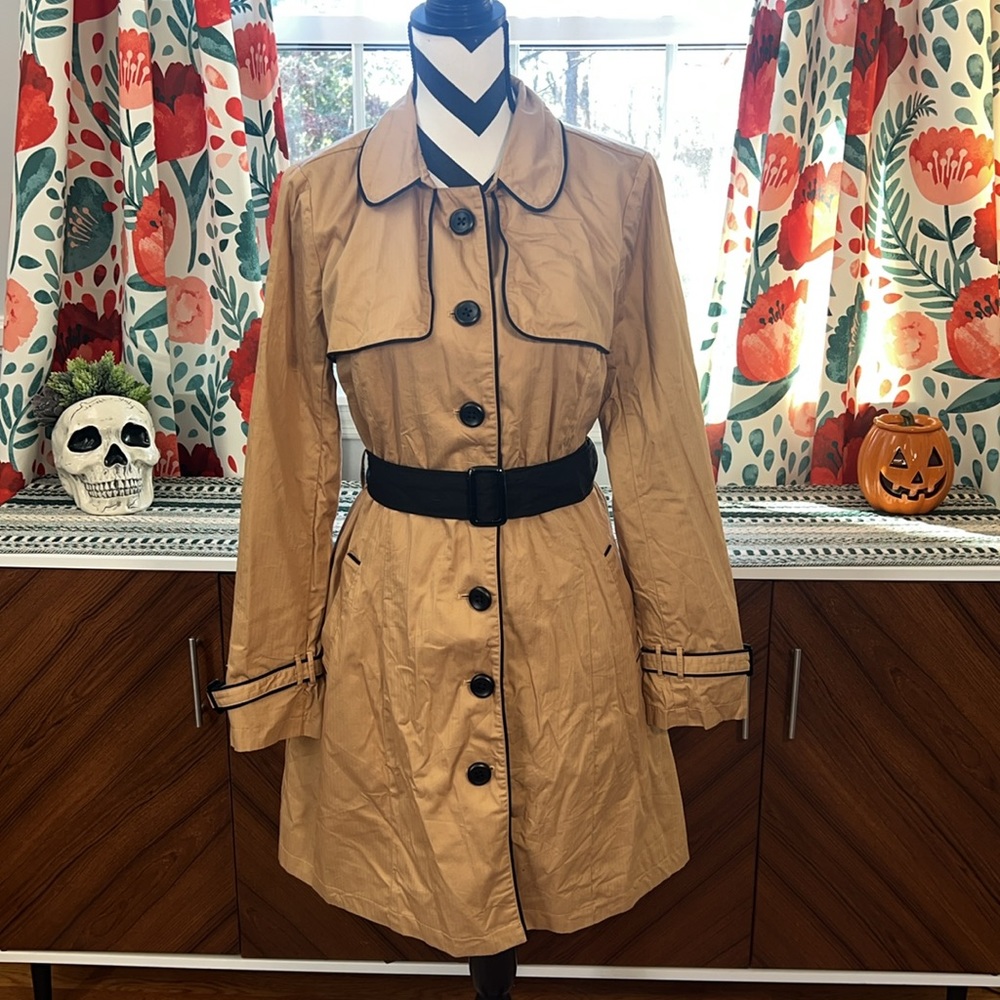 Modcloth Urbane Existence Belted Trench Coat